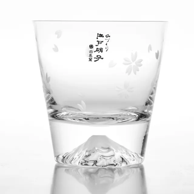 【田島硝子】日本職人手工吹製 威士忌櫻花富士山杯(TG16-015-RS)