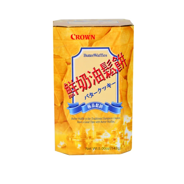 【CROWN 皇冠】鮮奶油鬆餅135公克/盒