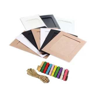 【kiret】4X6 紙相框 牛皮紙相框-10入組(相片 照片 DIY製作 相片牆 相片框 相本 相簿)