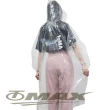 【OMAX】攜帶型輕便雨衣-60入(透明-速)