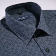 【ROBERTA 諾貝達】進口素材 台灣製 合身版 純棉休閒長袖襯衫(藍色)