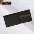【Roberta Colum】諾貝達專櫃皮夾 牛皮配乳膠短夾 短版皮夾(28902-黑色)