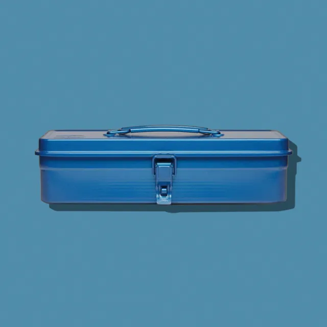 【TRUSCO】經典單層工具箱（中）-鐵藍(T-320)