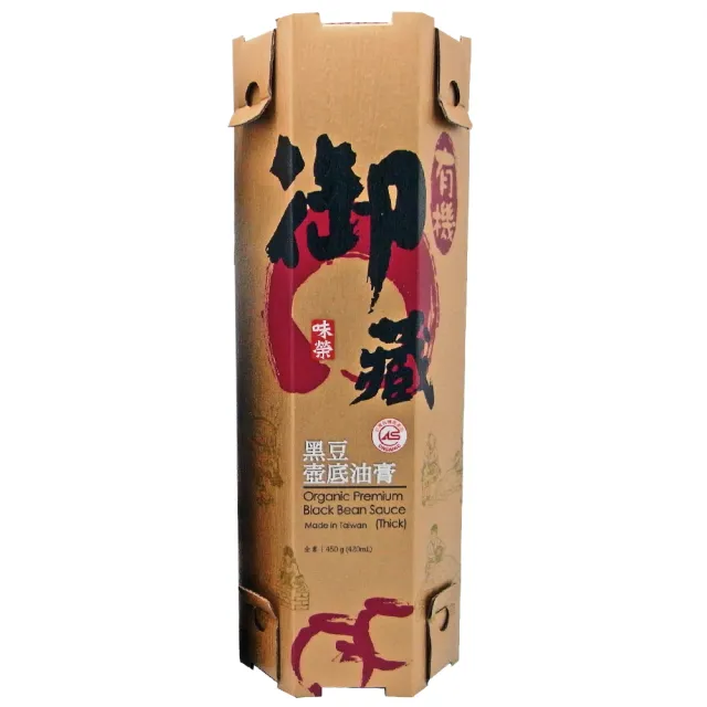 【味榮】御藏有機黑豆壺底油膏420ml(質感金禮盒)