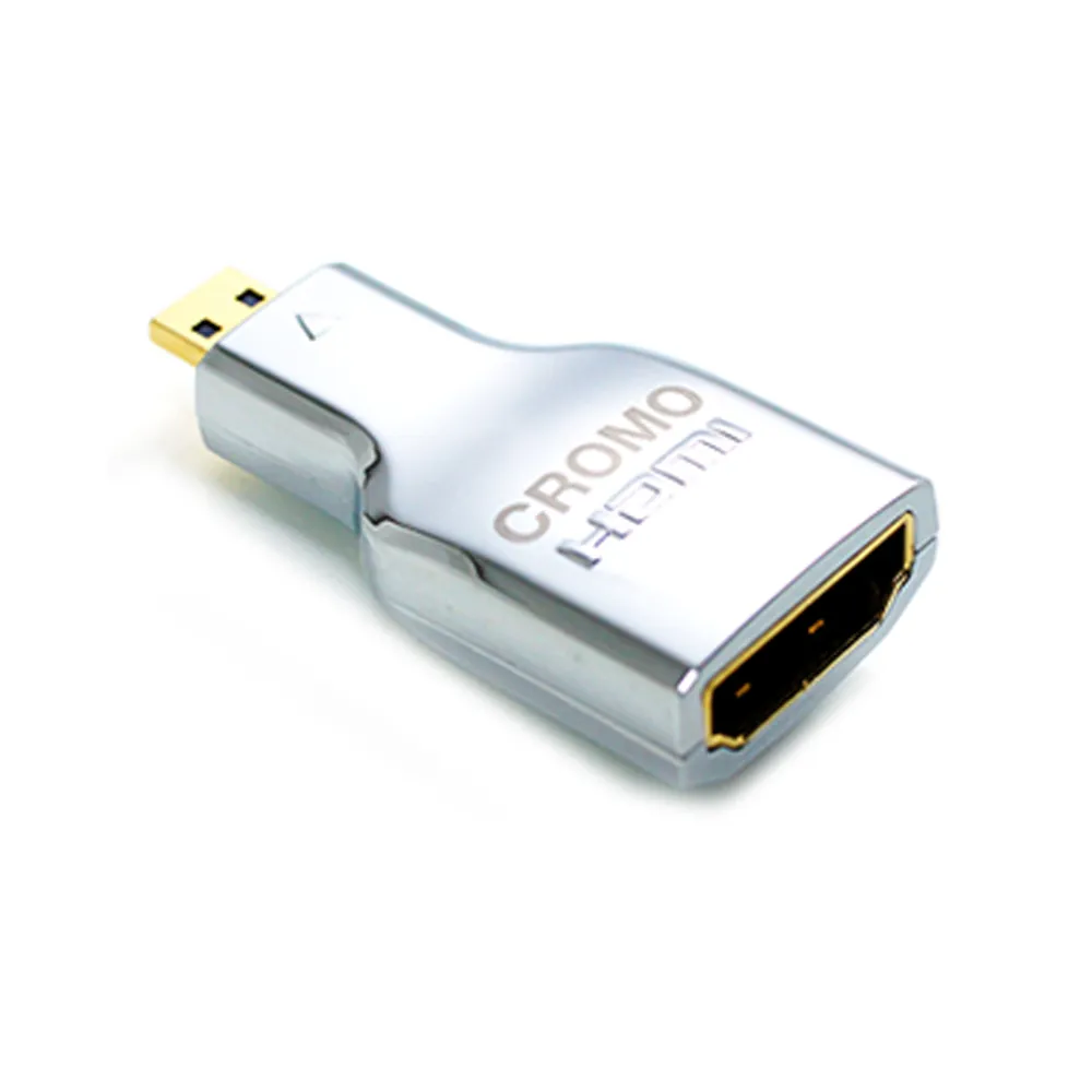 【LINDY 林帝】CROMO鉻系列 micro HDMI D公 轉 HDMI A母 V2.0 轉接頭 41510