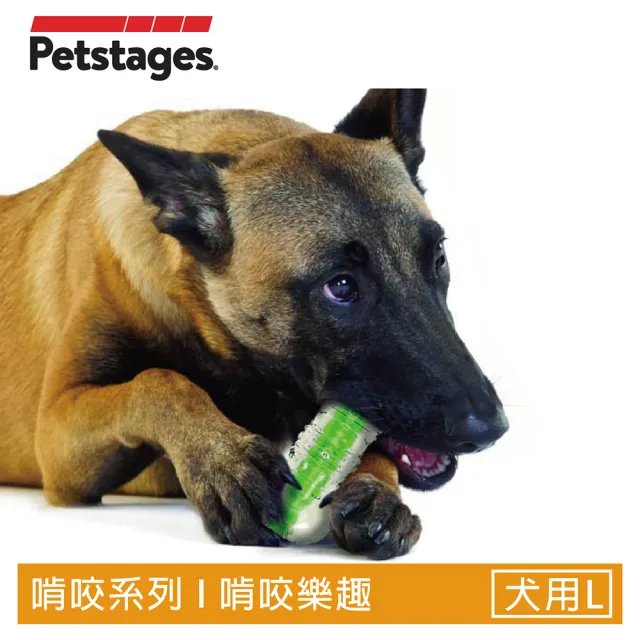 【Petstages】綠咖咖果凍骨 寵物玩具 L 潔牙 耐咬 狗玩具