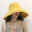 【幸福揚邑】超大帽檐防曬抗UV可捲摺桃絨遮陽帽(6色可選)