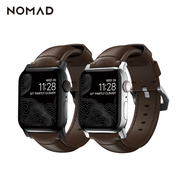 【NOMAD】Apple Watch 49/45/44/42mm專用HORWEEN皮革錶帶(Apple Watch 全系列適用)