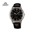 【ORIENT 東方錶】CASUAL系列 璀璨晶鑽三眼石英錶 皮帶款  黑色 - 39mm(FSW03004B)