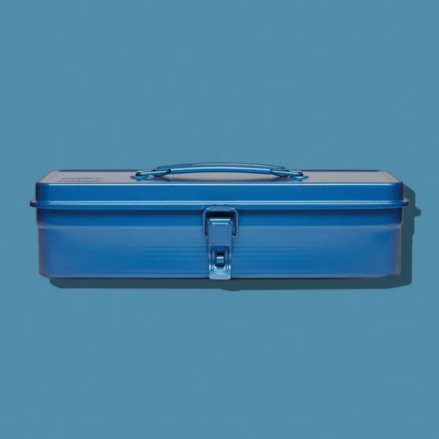 【Trusco】經典單層工具箱（大）-鐵藍(T-350)