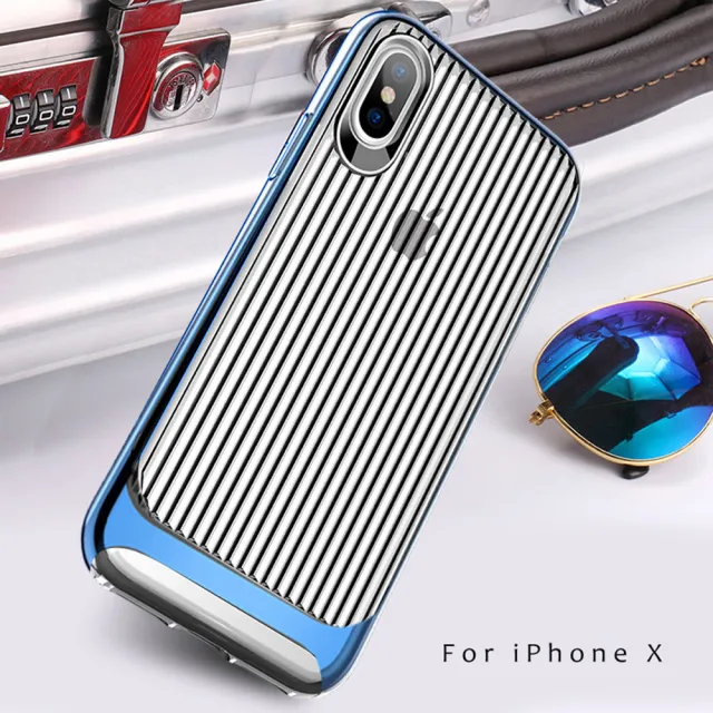 【USAMS】Apple iPhone X 欣浪系列旅行箱手機殼/保護殼(背蓋防摔殼)