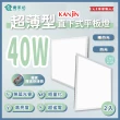 【青禾坊】好安裝系列 KANJIN 保固2年 40W-2入超薄型LED直下式平板燈(輕鋼架 商用平板燈/LED平板燈)