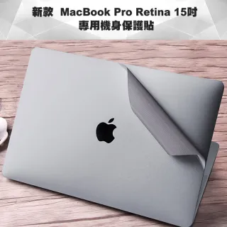 MacBook Pro Retina 15吋Touch bar專用機身保護貼(太空灰-A1707)