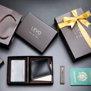 【LIEVO】SHOW - 名片夾+GRACE - 水蠟皮短夾(聖誕限定禮盒組)