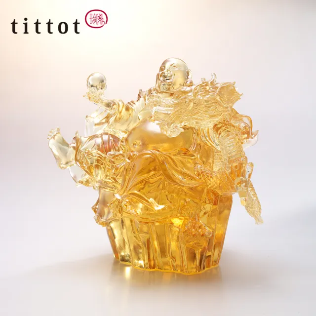 【tittot 琉園】龍乘喜躍_擺飾(送禮/琉璃/禮物/玻璃/水晶/藝術品/擺飾/禮贈/企業/)