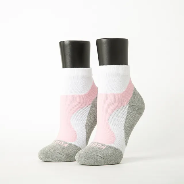 【Footer除臭襪】輕壓力流線型氣墊襪-女款-局部厚(T101-白)