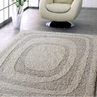 【范登伯格】比利時 西雅圖現代長毛地毯-圈格(160x230cm)