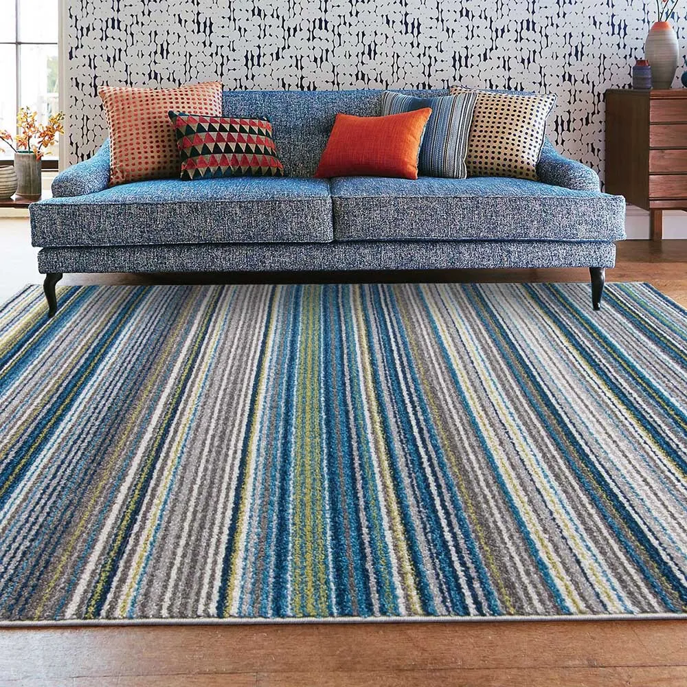 【Ambience】比利時Nomad現代地毯-馬雅藍(135x190cm)