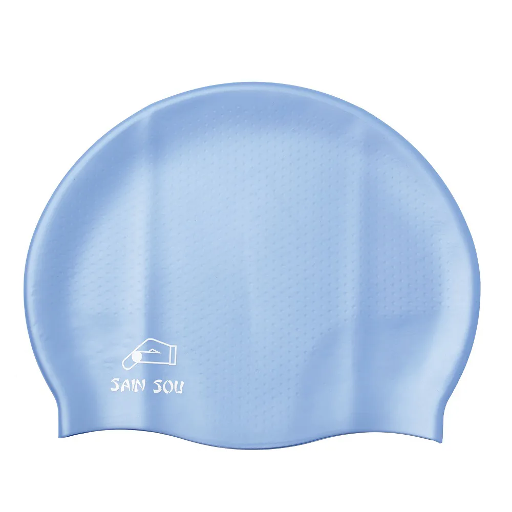 【SAIN SOU 聖手牌】顆粒矽膠泳帽(A35001)