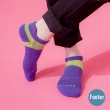 【Footer除臭襪】X型雙向輕壓力足弓船短襪-男款-局部厚(T106L-紫)