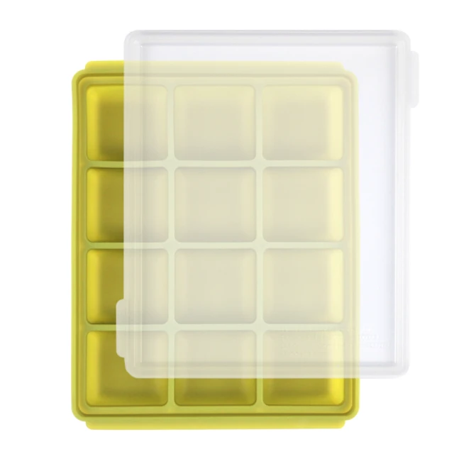 【TgmFDA】白金矽膠 副食品冷凍分裝盒12格-M(2入組)