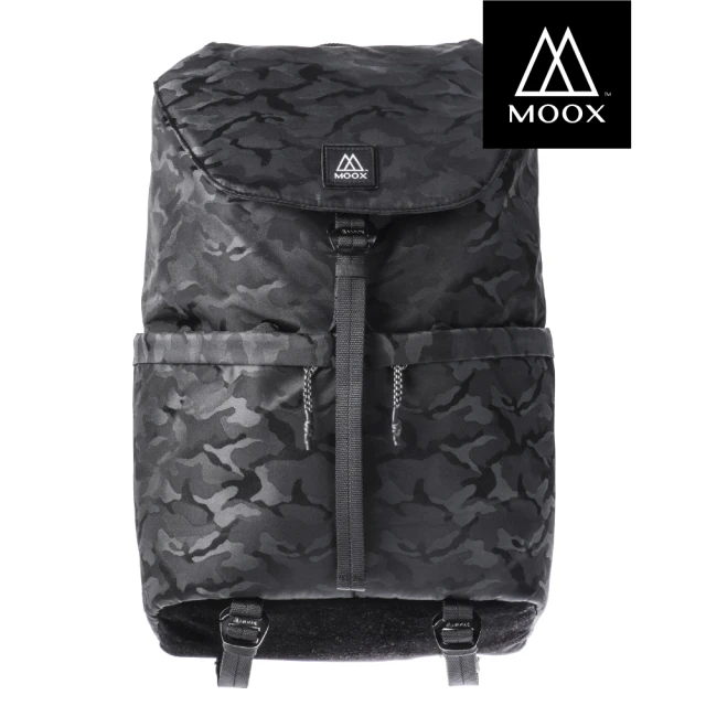 【MOOX 穆克斯】A6AB DELTA極簡雙層筆電後背包(迷彩黑)