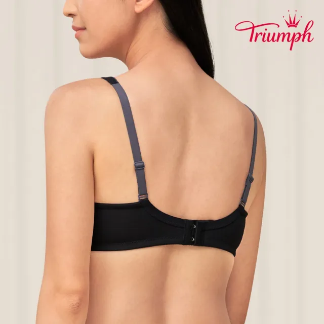 【Triumph 黛安芬】Home Bra-紓壓軟鋼圈B-C罩杯內衣(自信黑)