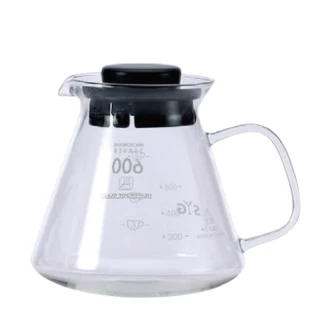 【SYG 台玻】精緻耐熱花茶咖啡壺–黑蓋(BH605A)