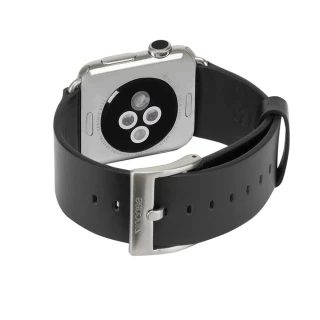 【Incase】Apple Watch 38 mm 皮革錶帶(黑)