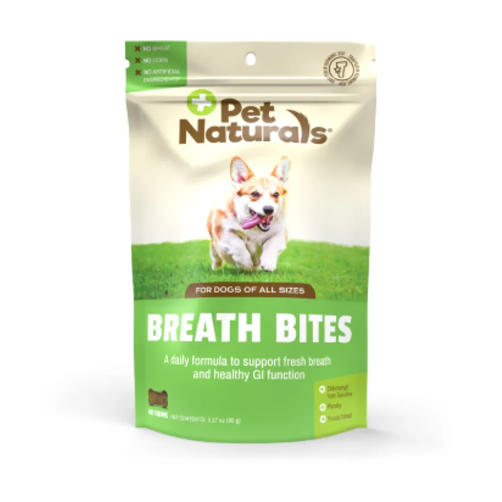 【PetNaturals 寶天然】口氣好好-犬用嚼錠 Breath Bites(60錠)