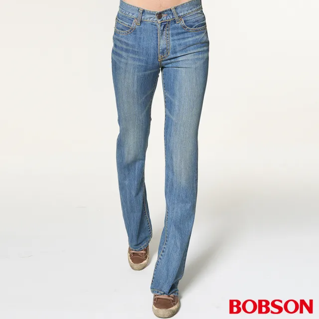 【BOBSON】男款輕量低腰喇叭褲(1702-58)