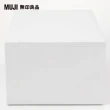 【MUJI 無印良品】PP資料盒/橫式/深型/白灰