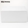 【MUJI 無印良品】PP資料盒/橫式/深型/白灰