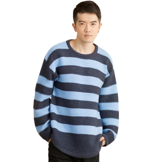 【Dreamming】MIT韓系雙色圓弧下擺圓領針織毛衣(共三色)