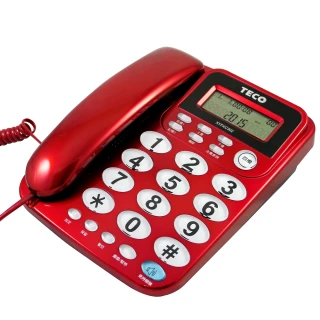 【TECO 東元】來電顯示有線電話機-2色(XYFXC302)