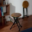 【C&B】古木調復古風格折合椅凳(二入/組)