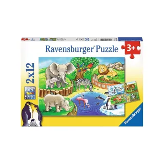 【德國Ravensburger】可愛動物園12片x2(維寶 拼圖)
