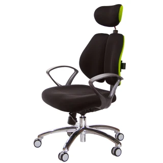 【GXG】高背涼感綿 雙背椅 鋁腳/D字扶手(TW-2994 LUA4)