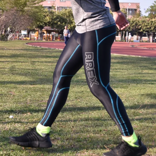 【AREXSPORT】男款彈力包覆訓練褲(慢跑/馬拉松/健身/登山/極限運動/台灣製壓力褲)