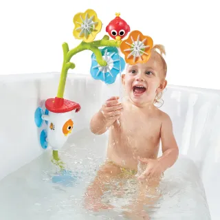 【以色列 Yookidoo】花兒轉轉灑水組(洗澡玩具 戲水玩具)