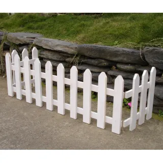 【沃克嚴選】ㄇ型圍籬-白色 146x2.7x31cm 1入