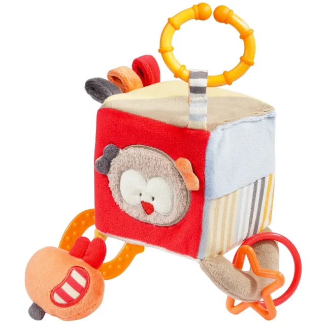 【NUK】德國絨毛玩具-小熊方塊玩偶