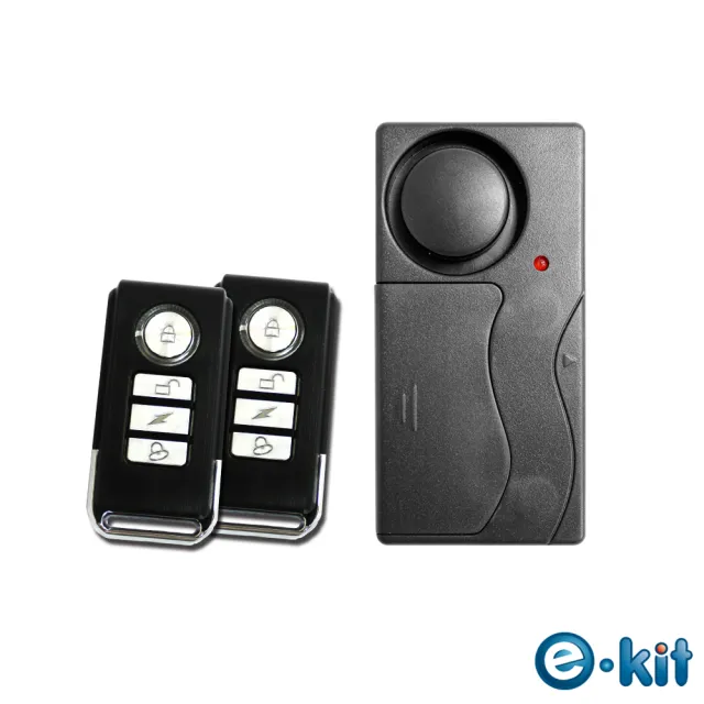 【e-Kit 逸奇】一對二無線遙控器/震動感應門窗防盜警報器/緊急警報聲/迎賓叮噹門鈴(ES-35B)