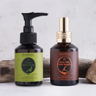 【芳香小舖】癒創木舒活按摩精油60ml+牛膝草舒緩修復精油60ml