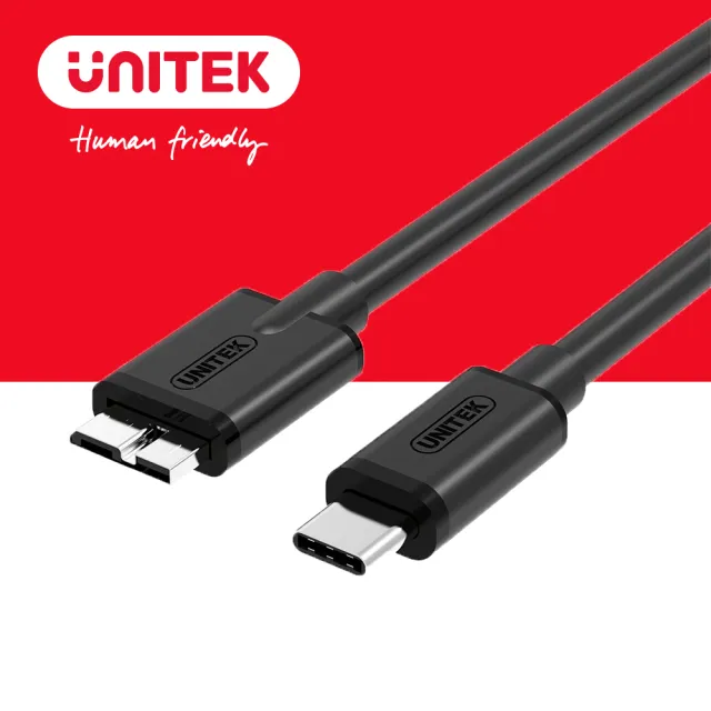 【UNITEK】Type-C 轉Micro USB3.0傳輸線 Y-C475BK(Type-C)