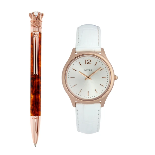 【ARTEX】皇家禮讚原子筆+手錶 雙組合