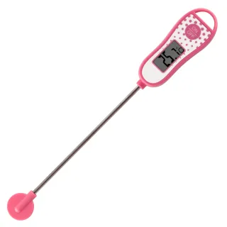 【KOSTEQ】普普風快速測量多用途電子溫度計-粉色(附探針保護蓋)