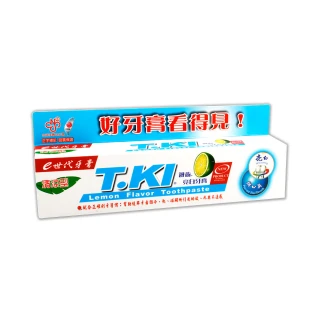 【T.KI】清涼型亮白牙膏130gX1入(檸檬清香)