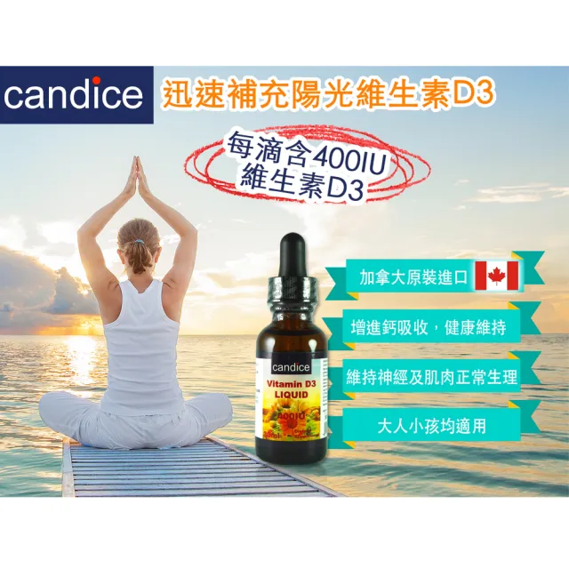 【Candice 康迪斯】加拿大原裝進口-康迪斯維生素D3滴液(30毫升/瓶)