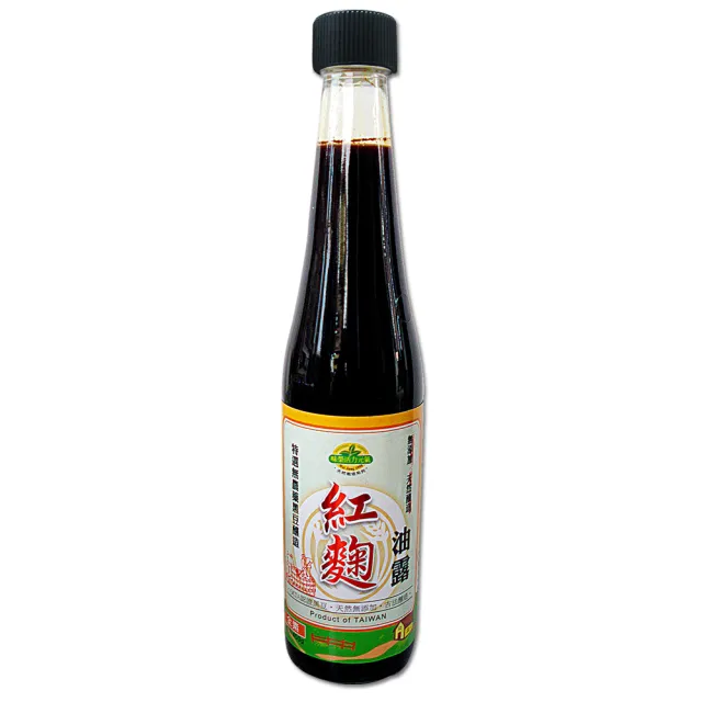 【味榮】純釀紅麴黑豆油露420ml(有效日期:2025/01/07)